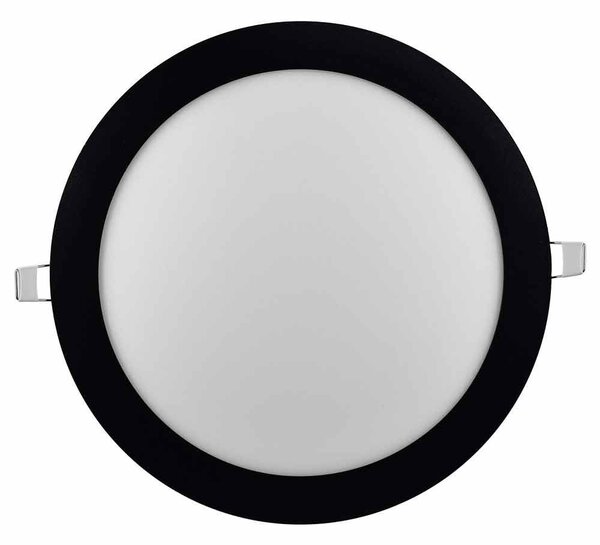 V КРЪГЪЛ LED ПАНЕЛ ЗА ВГРАЖДАНЕ ЧЕРЕН 4000K 18W