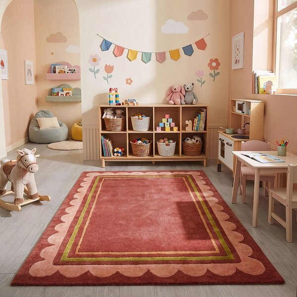 Бордо ръчно изработен вълнен килим 120x170 cm Lois – Flair Rugs