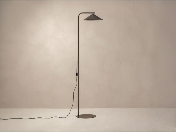 Кафява метална подова лампа (височина 160 cm) Nocte – Micadoni