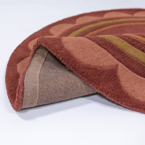 Бордо ръчно изработен вълнен кръгъл килим ø 120 cm Lois – Flair Rugs