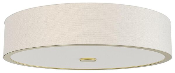 Open Design OR86034 - таванно осветително тяло ZALINDRO 6xE27/15W/230V Ø 74,5 cm бял/месинг