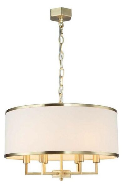 Open Design OR80230 - Полилей на верига CASA 6xE14/15W/230V крем/месинг