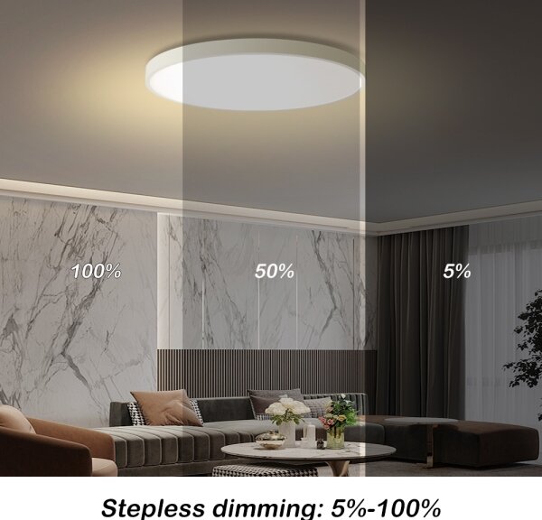 Brilagi - Димируемо LED осветително тяло POOL SMART 100W/230V Ø 80 cm Wi-Fi Tuya, бяло, с дистанционно управление