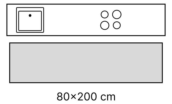 Ръчно изработена вълнена пътека 80x300 cm Cascade Wool – Flair Rugs