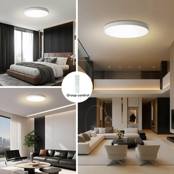 Brilagi - Димируемо LED осветително тяло POOL SMART 100W/230V Ø 80 cm Wi-Fi Tuya, бяло, с дистанционно управление
