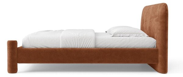 Теракотено двойно легло 160x200 cm тапицирано с включена подматрачна рамка Vera – Micadoni