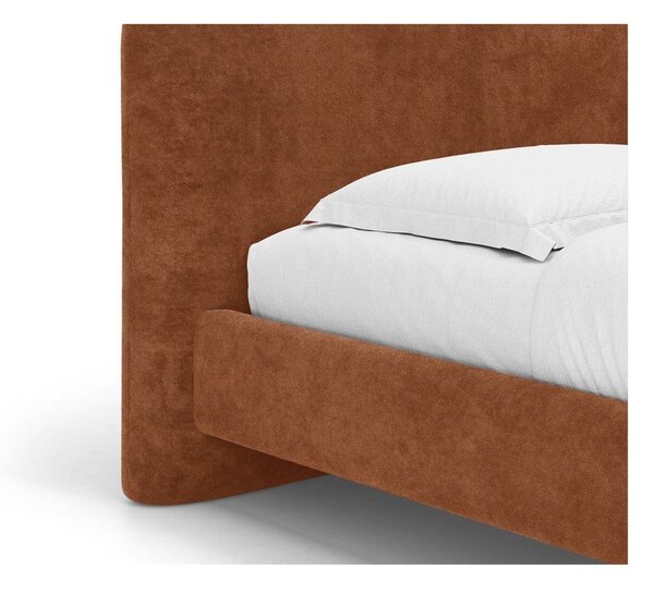 Теракотено двойно легло 160x200 cm тапицирано с включена подматрачна рамка Vera – Micadoni