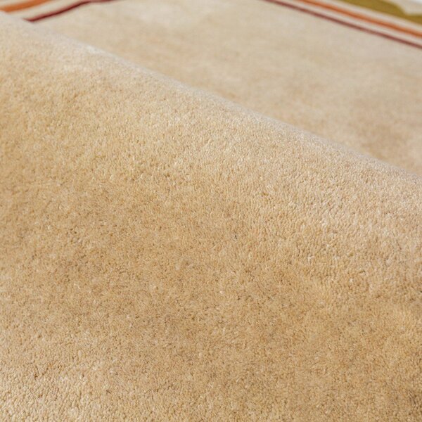 Ръчно изработен вълнен килим в естествен цвят 120x170 cm Lois – Flair Rugs