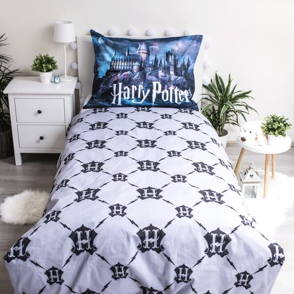 Детско памучно спално бельо със светещ ефект , 140 x 200 cm Harry Potter - Jerry Fabrics