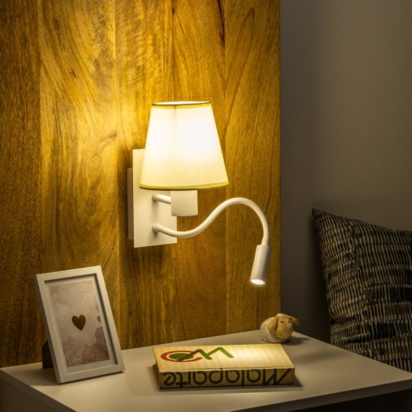 BRILAGI - LED Аплик NUBILA 1xE27/25W/230V + LED/3W бял/кремав