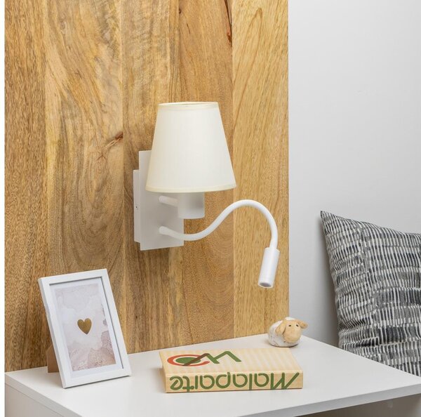 BRILAGI - LED Аплик NUBILA 1xE27/25W/230V + LED/3W бял/кремав