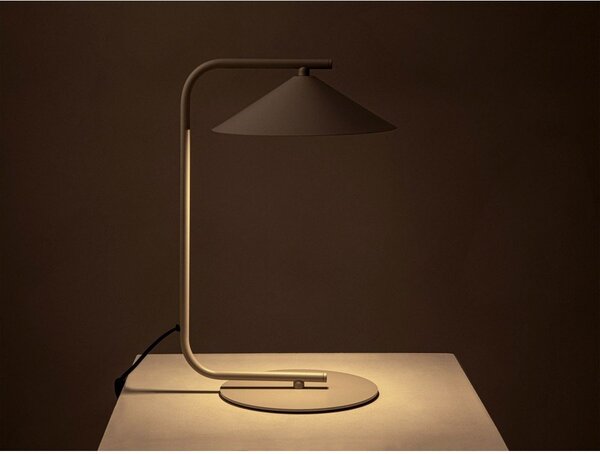 Кремава метална настолна лампа (височина 42 cm) Nocte – Micadoni