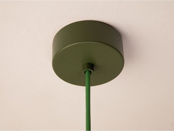 Зелено метално висящо осветително тяло ø 30 cm Ori – Micadoni