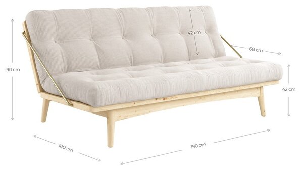 Променлив диван Karup Clear/Olive Green Folk - Karup Design
