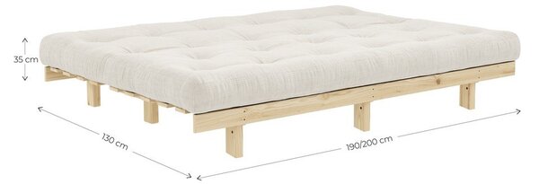 Сиво-бежов ленен диван 200 cm Lean - Karup Design