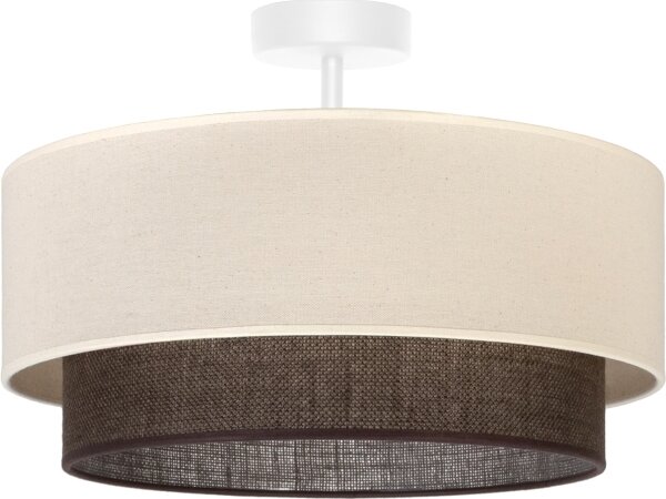 Brilagi - LED плафон BOHO стил 1xE27/15W/230V Ø 40 см кремав/кафяв