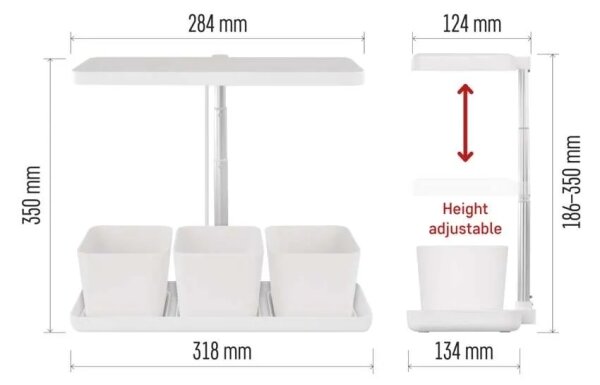 Димируема LED интериорна лампа за отглеждане на растения GROW LED/7W/5V