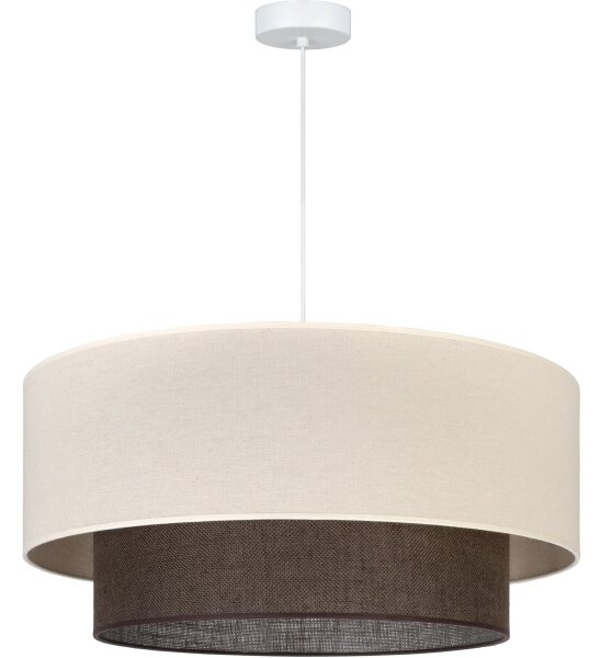 Brilagi - LED полилей на кабел BOHO STYLE 3xE27/15W/230V диаметър 60 cm кремав/кафяв
