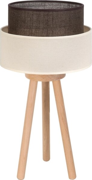 Brilagi - LED настолна лампа BOHO стил 1xE27/15W/230V кремава/кафява