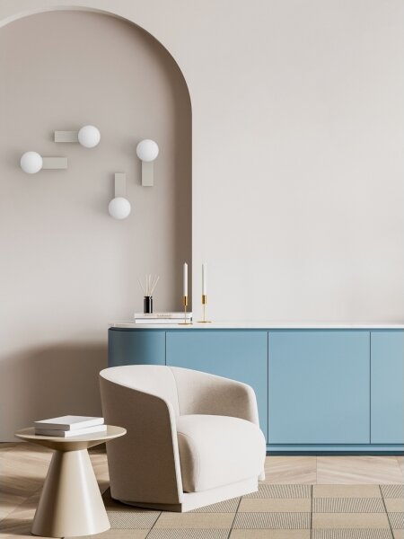 Open Design OR85549 - Стенно осветително тяло за баня BOLETTA 1xG9/8W/230V IP44 бежово