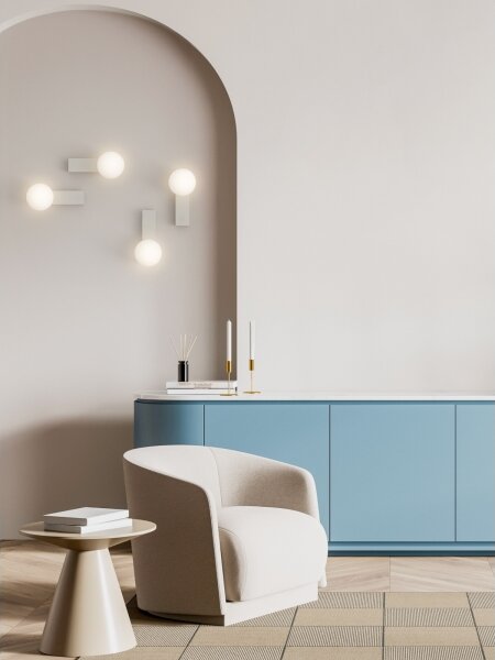 Open Design OR85549 - Стенно осветително тяло за баня BOLETTA 1xG9/8W/230V IP44 бежово