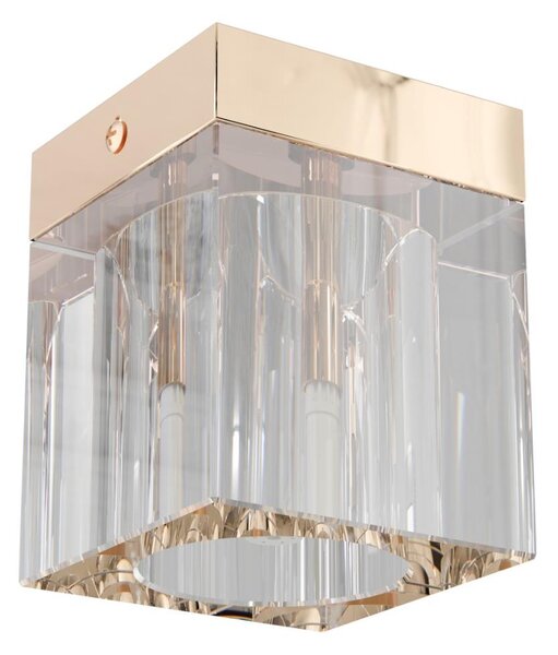 Open Design OR86188 - Точково осветително тяло CUBO 1xG9/8W/230V прозрачно/розово злато