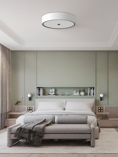 Open Design OR85983-Str. осветително тяло ZALINDRO 4xE27/15W/230V Ø 54,5 cm бяло/черно