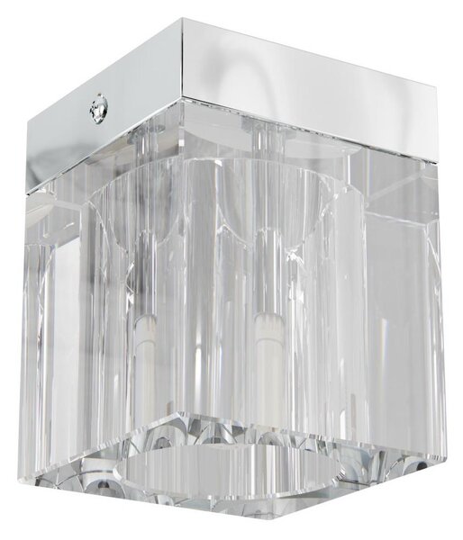 Open Design OR81039 - Точково осветително тяло CUBO 1xG9/8W/230V прозрачно стъкло/лъскав хром