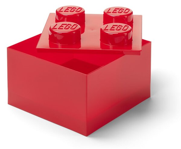 Червена пластмасова детска кутия за съхранение 25x25x18 cm – LEGO®