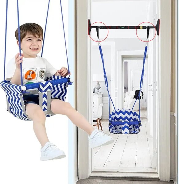 Swingjoy™ висяща детска люлка с напрежението