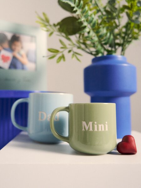 Sinsay - Комплект чаши с надпис Dad и Mini - многоцветен