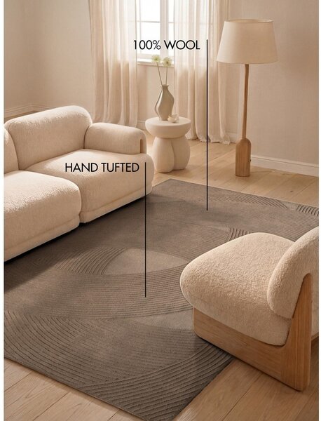 Кафяв вълнен килим 120x170 cm Kensington Victoria – Ted Baker