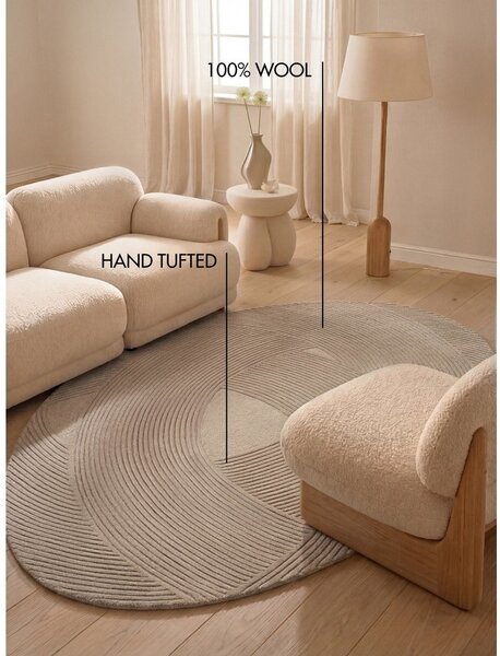 Бежов вълнен килим 160x230 cm Kensington Victoria – Ted Baker