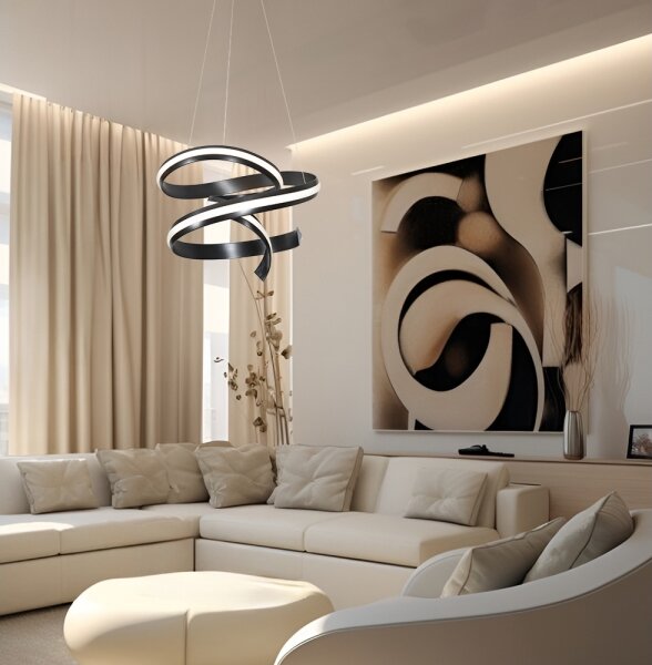 LED полилей на кабел AREZIA LED/62W/230V черен