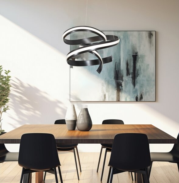 LED полилей на кабел AREZIA LED/62W/230V черен