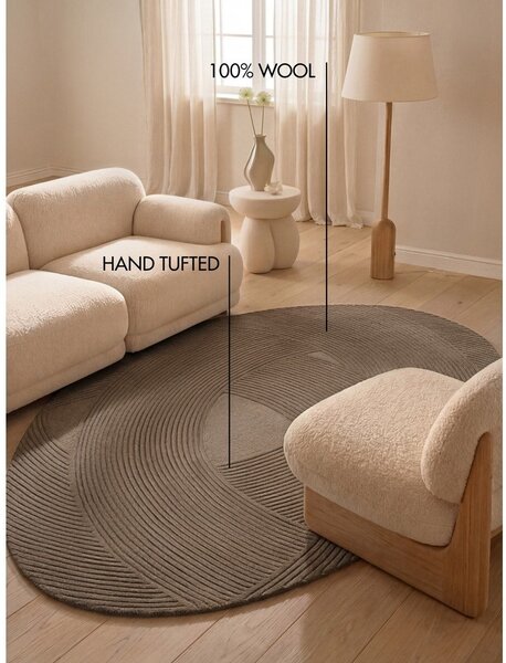 Кафяв вълнен килим 160x230 cm Kensington Victoria – Ted Baker