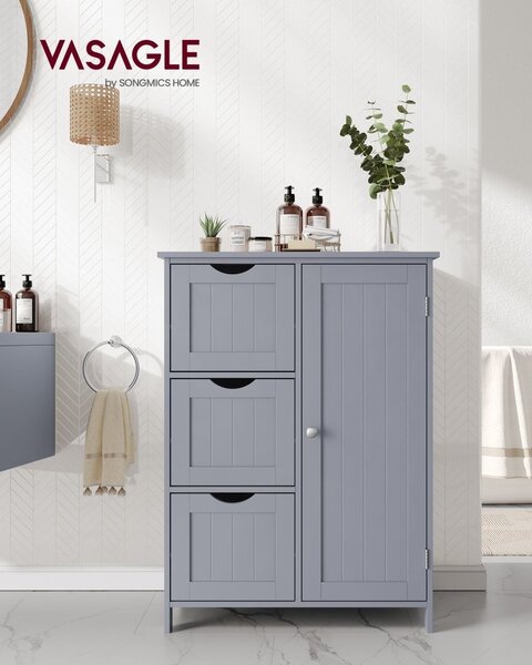 Шкаф за баня Vasagle Grey 60x30x81 cm