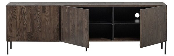 Кафява маса за телевизор от масивен бор 180x56x46 cm Bono – WOOOD