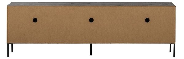 Кафява маса за телевизор от масивен бор 180x56x46 cm Bono – WOOOD