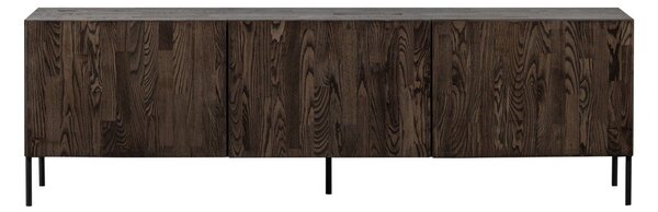 Кафява маса за телевизор от масивен бор 180x56x46 cm Bono – WOOOD
