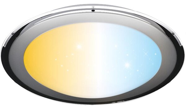 Aigostar - LED димируемо таванно осветително тяло LED/60W/230V 2700-6500K Ø 52,7 cm хром+дистанционно управление