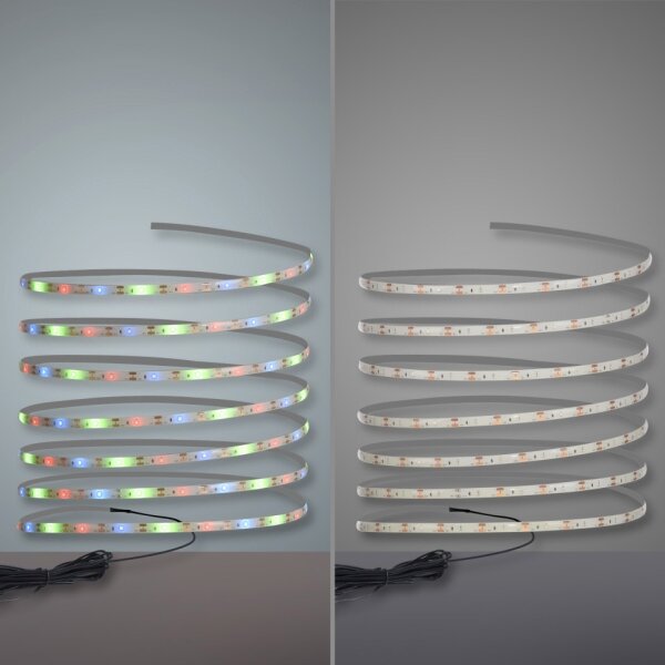 JUST LIGHT. 19971-18 - LED RGB соларна лента TEANIA LED//3,7V 5 m 1200 mAh IP44