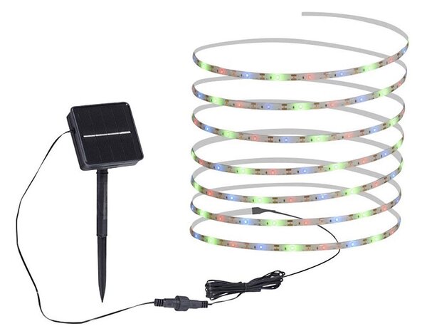 JUST LIGHT. 19971-18 - LED RGB соларна лента TEANIA LED//3,7V 5 m 1200 mAh IP44