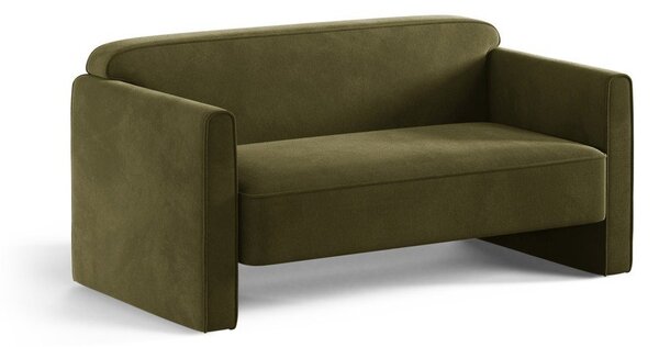 Зелен кадифен диван 140 cm Abby – Micadoni