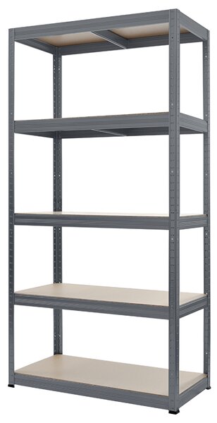 Метален стелаж STAR 180x90x40 см, до 350 кг на рафт (Сив)