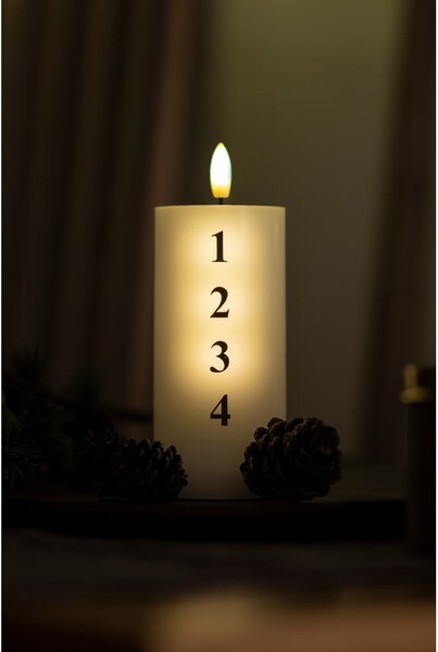 LED свещ на батерии (височина 15 cm) Sille Advent – Sirius