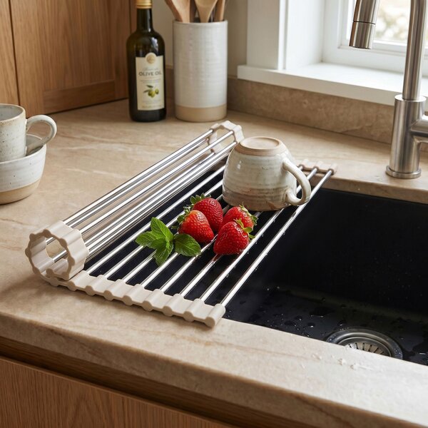 Сгъваем сушилник за мивка REA P12298B Beige