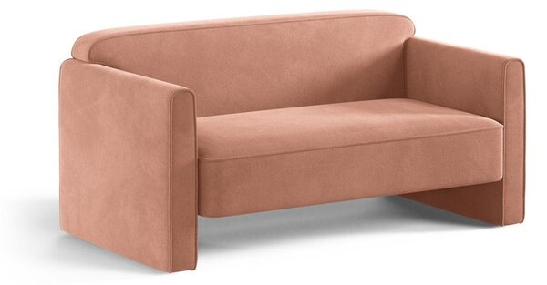 Розов кадифен диван 140 cm Abby – Micadoni
