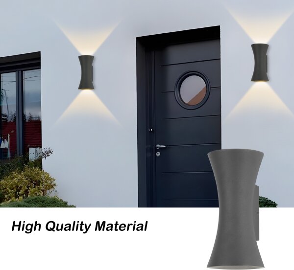 Brilagi - LED външна стенна лампа BICON LED/10W/230V антрацит IP44