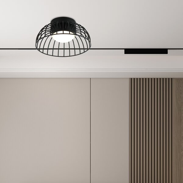 LED таванно осветително тяло BETSY LED/12W/230V Ø 25 см черно